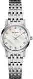 Bulova Ladies' Classic Dress Stainless Steel 2-Hand Quartz Watch, White Mother-of-Pearl Style: 96P175
