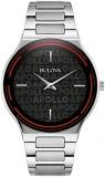 Bulova Special Edition Apollo Theater Quartz Stainless Steel Watch, Edge to Edge Crystal