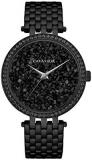 Caravelle by Bulova Ladies' Modern Quartz Black Ion Plated Stainless Steel Watch, Crystal Accent Style: 45L171