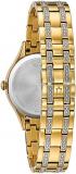 Bulova Ladies' Crystal Accented Gift Set with 3-Hand Quartz Watch and Flexible Bangle Bracelets, Mother-of-Pearl Dial