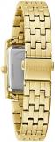 Caravelle by Bulova Ladies' Classic Crystal 3-Hand Quartz Watch, Roman Numeral Markers, Rectangle Case, Curved Mineral Crystal