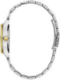 Caravelle by Bulova Ladies' Dress Quartz Two-Tone Stainless Steel Watch, Silver-White Dial Style: 45M112