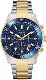 Bulova Men's Marine Star Chronograph Quartz Watch, Luminous Markers, Rotating Dial, 100M Water Resistant, 43mm
