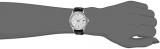 Caravelle by Bulova Dress Quartz Ladies Watch, Stainless Steel with Black Leather Strap, Silver-Tone (Model: 43M116)