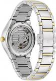 Bulova Ladies' Classic 3-Hand Automatic Stainless Steel Watch, Mother-of-Pearl Dial