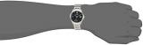 Caravelle by Bulova Men's Dress Quartz Silver Tone Stainless Steel Watch, Black Dial Style: 43B158