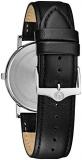 Bulova Men's Classic 3-Hand Calendar Date Quartz Leather Strap Watch, Roman Numeral Markers, 40mm