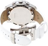 Tissot Womens T-Touch II Antimagnetic Polished Titanium case Swiss Quartz Tactile Watch, White, Leather, 21.1 (T0472204611600)