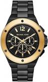 Michael Kors Men's Lennox Chronograph, Black-Tone Stainless Steel Watch, MK8941, Black, Bracelet