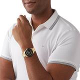 Michael Kors Men's Watch Layton, 44mm case Size, Three Hand Date Movement, Stainless Steel Strap, Gold, MK8816-AMZUK
