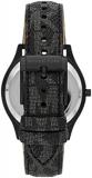 Michael Kors Men's Slim Runway Stainless Steel Quartz Watch with PVC Strap, Black, 22 (Model: MK8908)