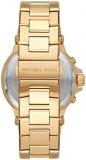 Michael Kors Men's Dylan Quartz Watch with Stainless Steel Strap, Gold, 26 (Model: MK8731)