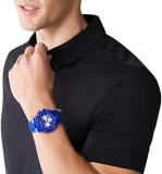 Michael Kors Lennox Chronograph Blue Translucent Nylon and Silicone Watch (Model: MK8958)