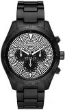 Michael Kors Men's Layton Quartz Watch with Stainless Steel Strap, Black, 22 (Mo...