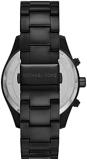 Michael Kors Men's Layton Quartz Watch with Stainless Steel Strap, Black, 22 (Model: MK8899)