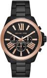 Michael Kors Men's Wren Chronograph Black-Tone Stainless Steel Watch (Model:MK8933)