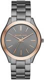Michael Kors Men's Analog-Quartz Watch with Stainless-Steel Strap, 2-Tone Gunmetal/Rose Gold, 44 (Model: MK8576)