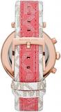 Michael Kors Women's Parker Stainless Steel Quartz Watch with PVC Strap, Multicolor, 20 (Model: MK6951)