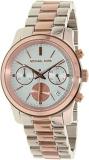 Michael Kors Women's Runway Watch, Silver/Rose Gold/Chambray, One Size