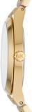 Michael Kors Women's Channing Quartz Watch with Stainless-Steel-Plated Strap, Gold/Multi/Pink, 22