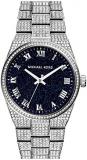 Michael Kors Channing Black Crystal Pave Stainless Steel Watch MK6089