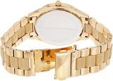 Michael Kors MK4285 Women's Runway Horn and Gold-Tone Stainless Steel Bracelet Watch