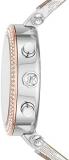 Michael Kors Women's Parker Stainless Steel Quartz Watch with PVC Strap, Multicolor, 20 (Model: MK6950)