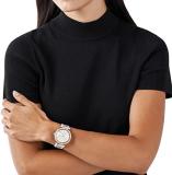 Michael Kors Women's Parker Stainless Steel Quartz Watch with PVC Strap, Multicolor, 20 (Model: MK6950)