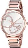 Michael Kors Women's Portia Analog Display Analog Quartz Rose Gold Watch MK3825