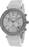 Michael Kors Women's MK5654 Parker White Ceramic and Stainless Steel Watch