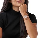 Michael Kors Women's Allie Quartz Watch with Stainless Steel Strap, Rose Gold, 12 (Model: MK1039)