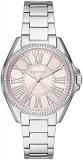 Michael Kors Women's Kacie Quartz Watch with Stainless Steel Strap, Silver, 18 (...