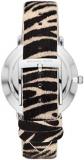 Michael Kors Pyper Three-Hand Zebra-Print Leather Strap