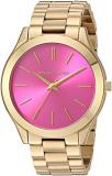 Michael Kors MK3264 Women's Slim Runway Gold-Tone Stainless Steel Bracelet Watch