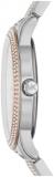 Michael Kors MK6827 Tibby White Chronograph Glitz Dial Two Tone Rose Gold/Silver Bracelet Band Women's Watch