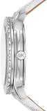Michael Kors Women's Runway Three-Hand White Metallic PVC Watch (Model:MK6998)