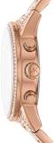 Michael Kors Women's Ritz Quartz Watch with Stainless Steel Strap, Rose Gold, 20 (Model: MK6748)