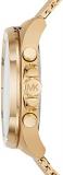 Michael Kors Men's Brecken Quartz Watch with Stainless Steel Strap, Gold, 22 (Model: MK8867)