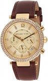 Michael Kors Women's MK2249 - Parker Chronograph Chocolate/Gold Watch