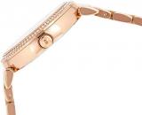 Michael Kors MK3339 Women's Catlin Black & Rose Gold Crystal Pave Dial Rose Gold Steel Bracelet Watch