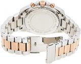 Michael Kors - Mid-Size Bradshaw Chronograph Watch, Silver-Color/Rose Golden - MK5606