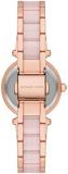 Michael Kors Women's Parker Stainless Steel Quartz Watch with Mixed Strap, Multicolor, 14 (Model: MK6922)