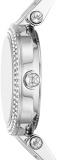Michael Kors Women's Parker Quartz Watch with Stainless Steel Strap, Silver, 14 (Model: MK6932)