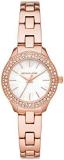 Michael Kors Women's Quartz Watch with Stainless Steel Strap, Rose Gold, 12 (Mod...