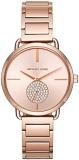 Michael Kors Women's Watch Portia, 36 mm case Size, Chronograph Movement, Stainless Steel Strap