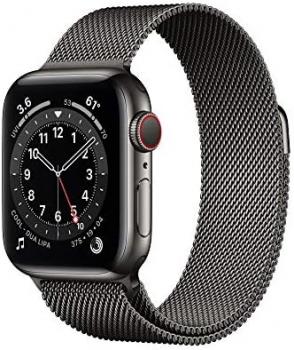 Apple Watch Series 6 (GPS + Cellular, 40mm) - Graphite Stainless Steel Case with Graphite Milanese Loop
