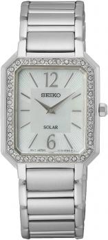 SEIKO SUP465P1 Women's Analogue Quartz Watch with Stainless Steel Strap, Silver, Bracelet