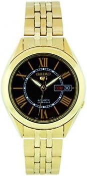 Seiko Men's Automatic Gold Plated w/ Black Dial