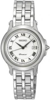 Sieko Women's SXDE01 Stainless Steel Analog with Silver Dial Watch