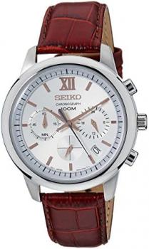 Seiko SSB143P1,Men's Chronograph,Stainless Steel Case,100m Water Resistant,SSB143